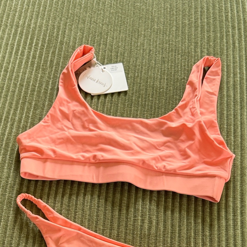 Kulani Kinis Peach Bikini top (long crop)